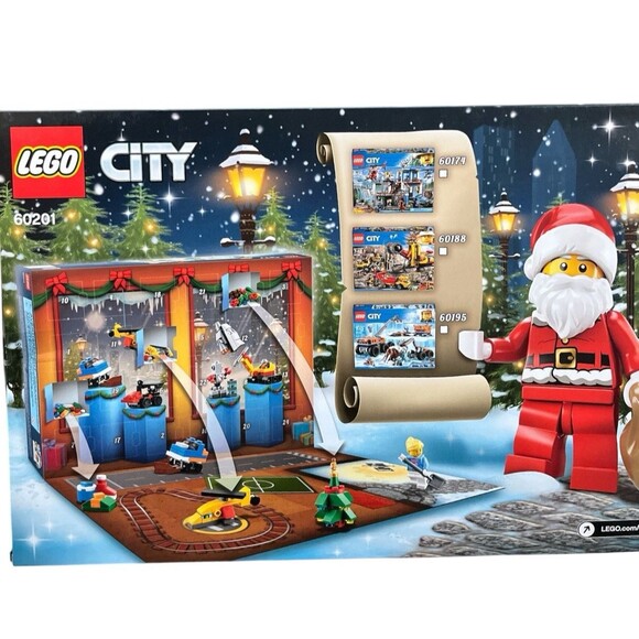 NIB Lego City Advent Calendar 60201 Holiday Christmas Complete Set 313 Pieces - Picture 2 of 4